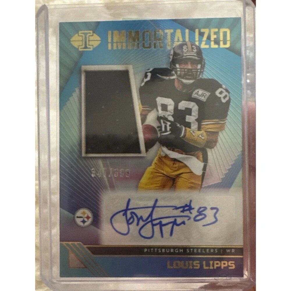 2023 Panini Illusions Immortalized Jersey Autographs Louis Lipps /399 (AU, MEM)